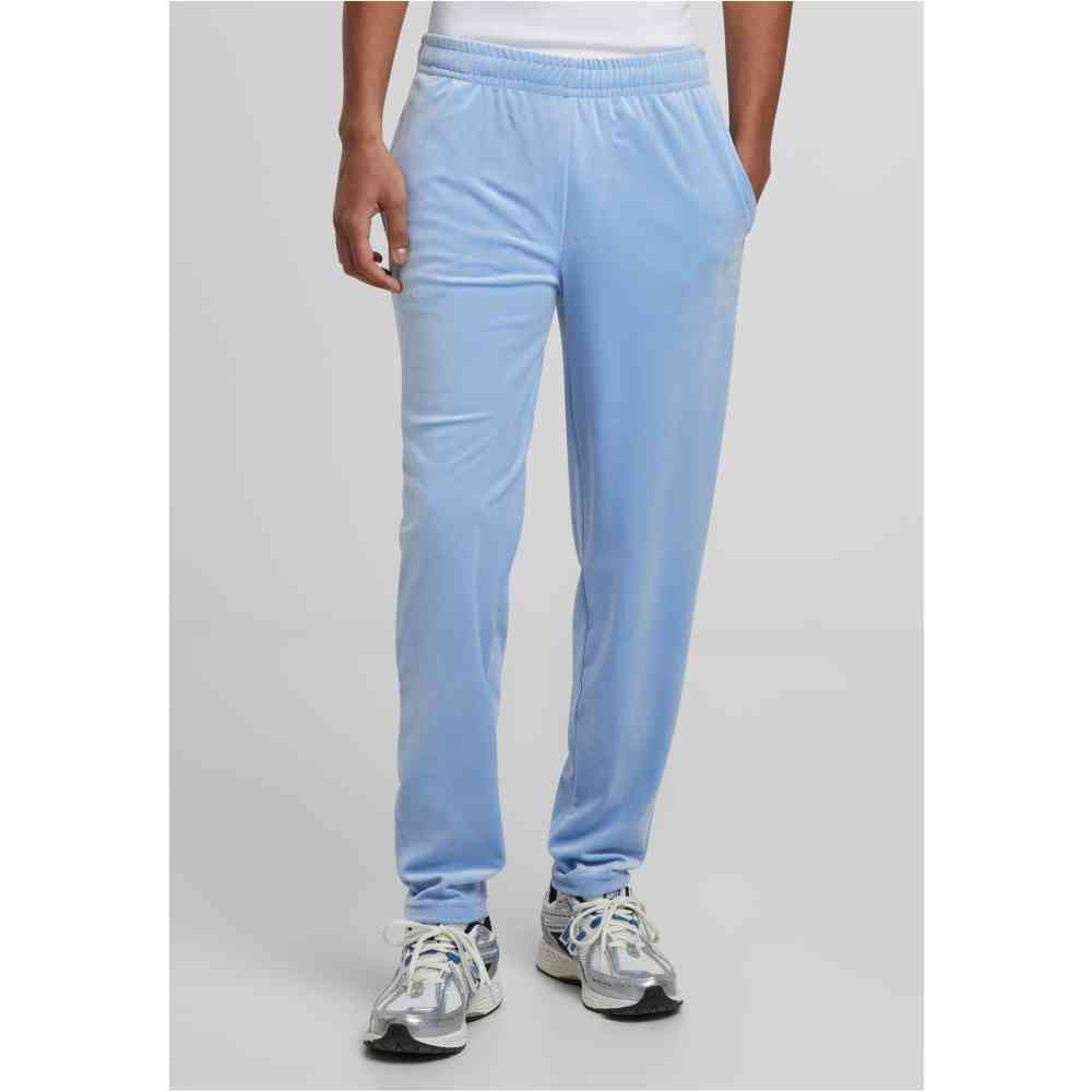 Urban Classics - Velvet Track pants - Blue